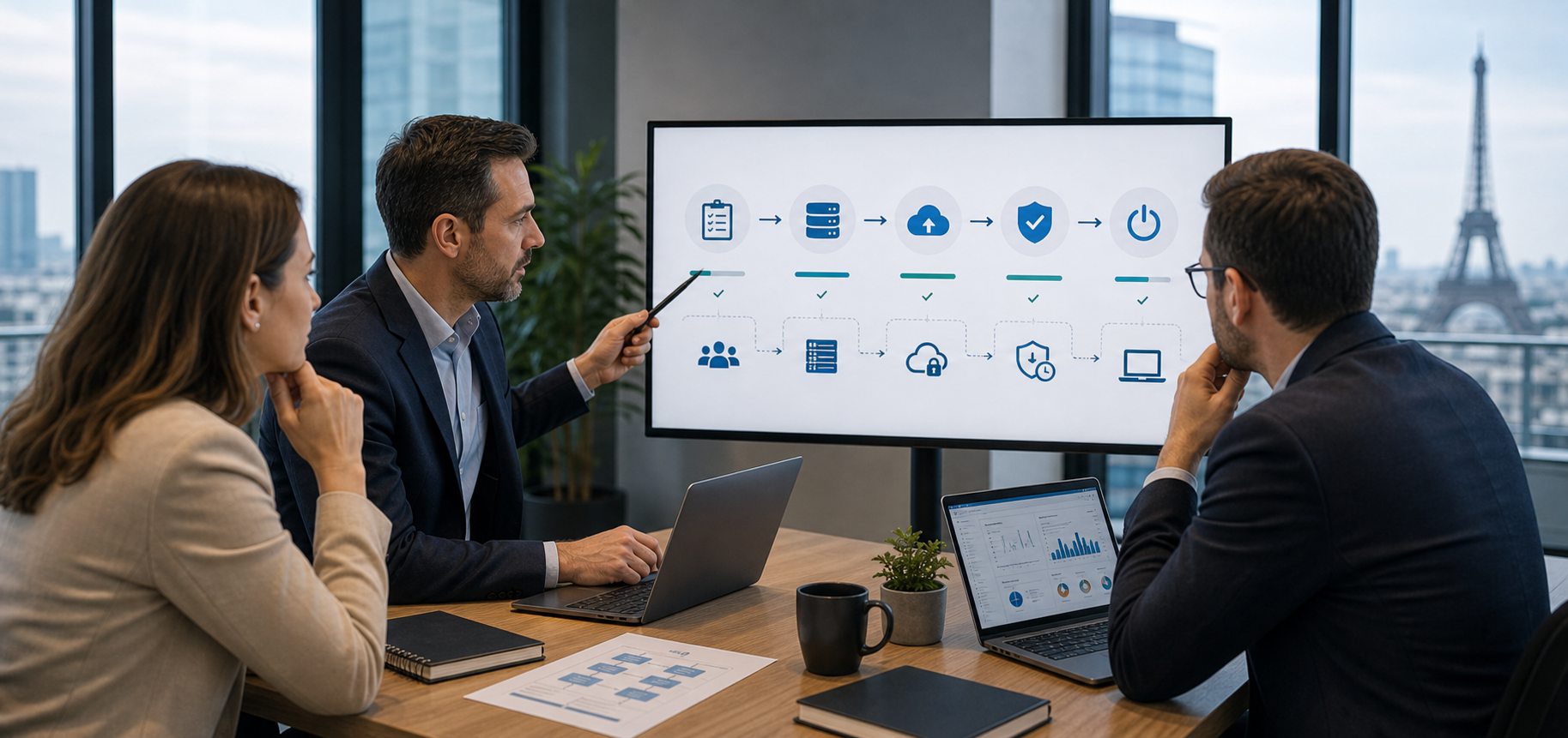 Process de reprise informatique sans coupure — Evoir Paris