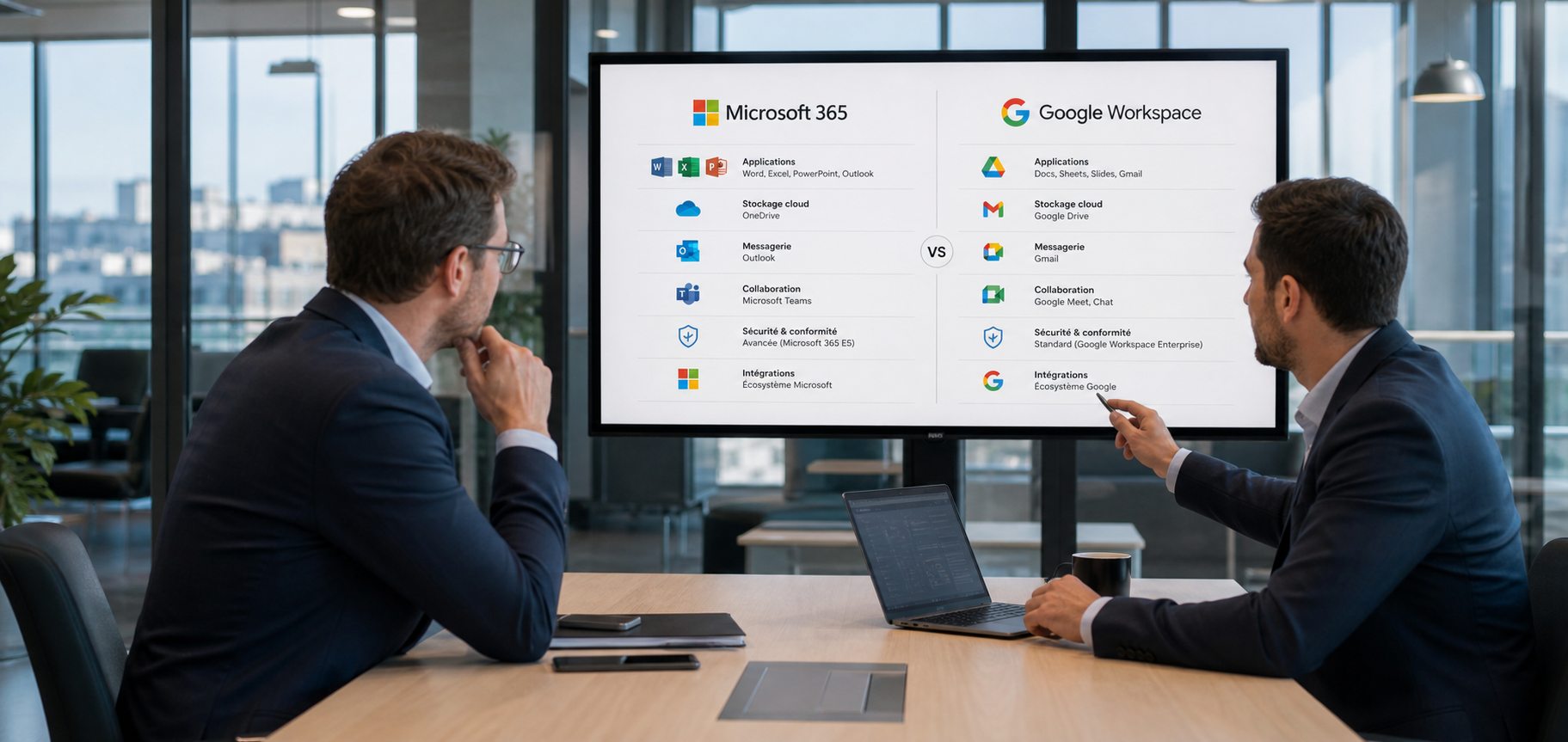 Microsoft 365 vs Google Workspace pour une PME